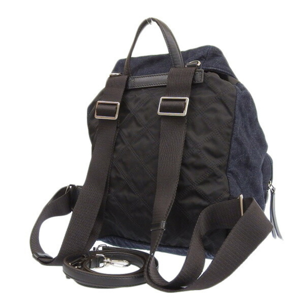 MONCLER Cotton DAUPHINE LARGE Rucksack Backpack F109B5A70010 Blue Ladies - Picture 2 of 10